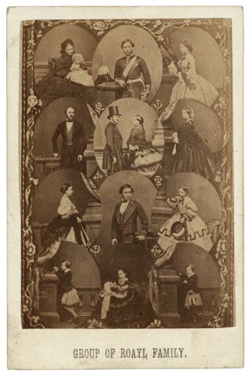 Group of Royal Family early, 1860s by John Jabez Edwin Mayll
