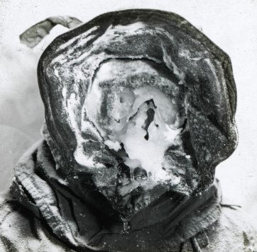 The meteorologist with an ice-mask, c. 1913 Frank Hurley