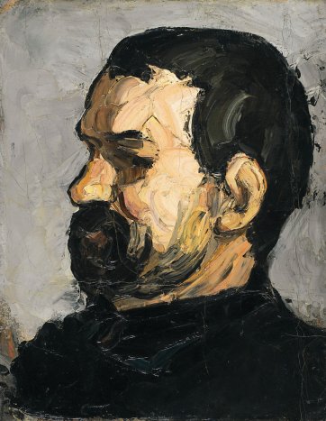 Portrait of uncle Dominique in profile, 1866 by Paul Cézanne