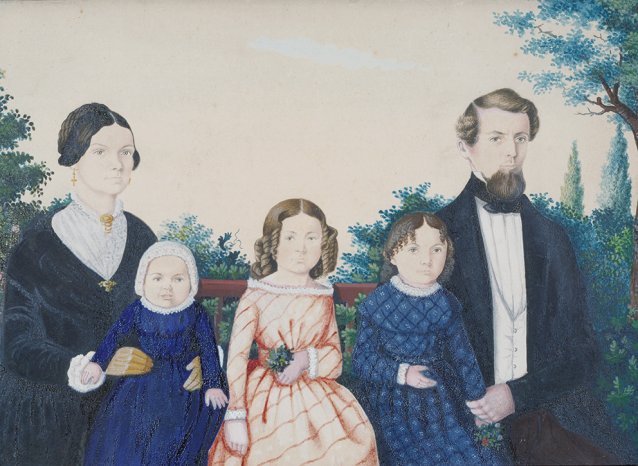 Family portrait c. 1850 by Henry Walton