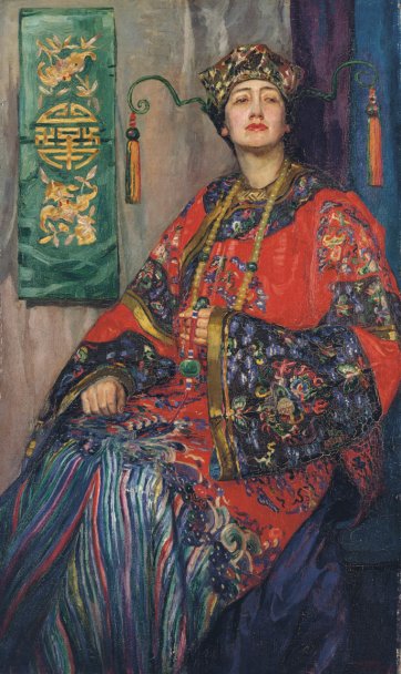 La robe Chinoise, c. 1913 by Hilda Rix Nicholas