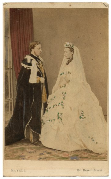 Albert Edward, Prince of Wales and Princess Alexandra on their wedding day, 1863 by John Jabez Edwin Mayll