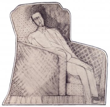 Self portrait in Father’s Chair, 1967