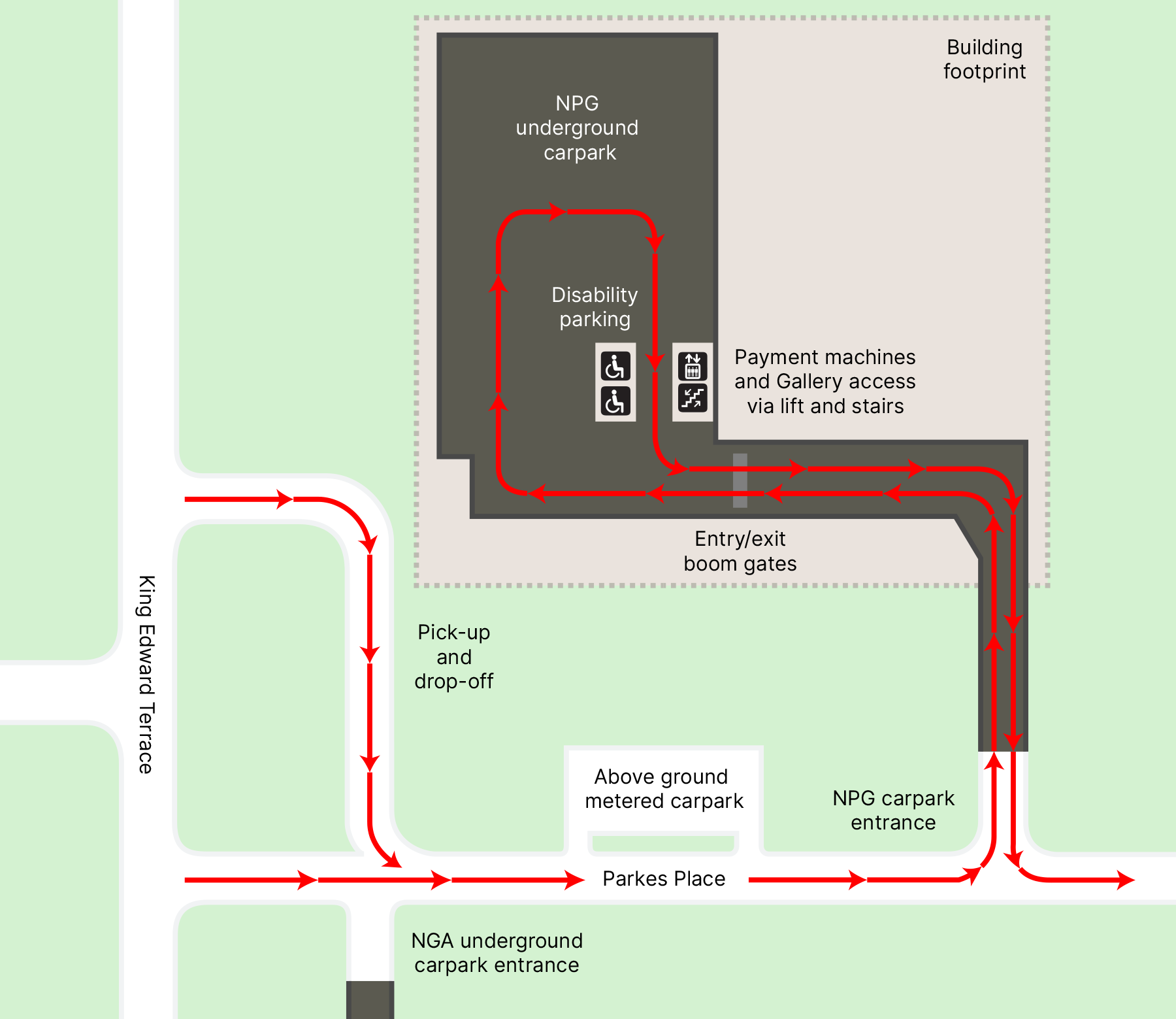 NPG underground car park map