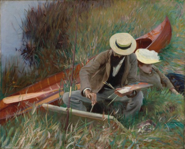 Paul Helleu sketching with his wife (An Out-of-Doors Study), 1889