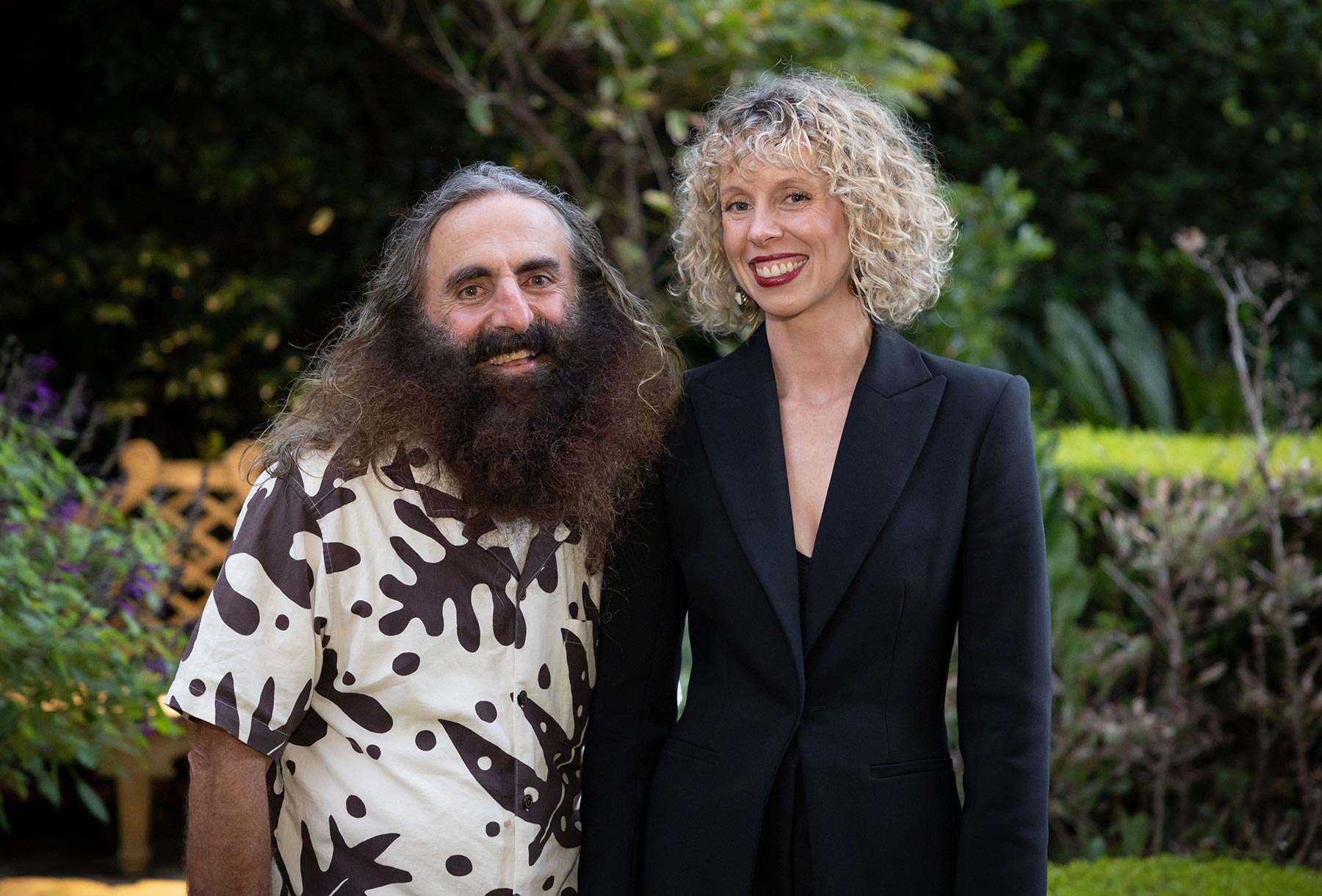 Costa Georgiadis and Director Bree Pickering at the announcement of The People’s Portrait.