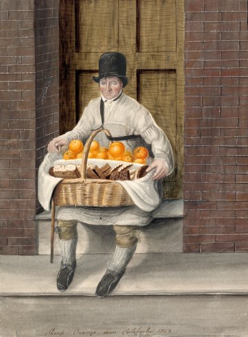 Sharp, orange man, Colchester, 1823 by John Dempsey