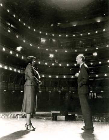 Marian Anderson and Sir Rudolf Bing at the Metropolitan Opera House, New York City, 1954 Layne’s Studio