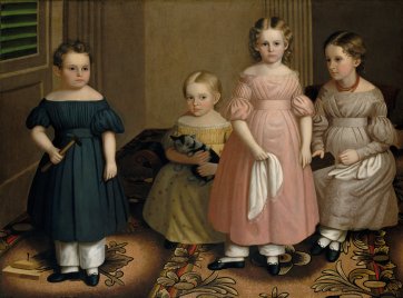 The Alling Children c. 1839 by Oliver Tarbell Eddy