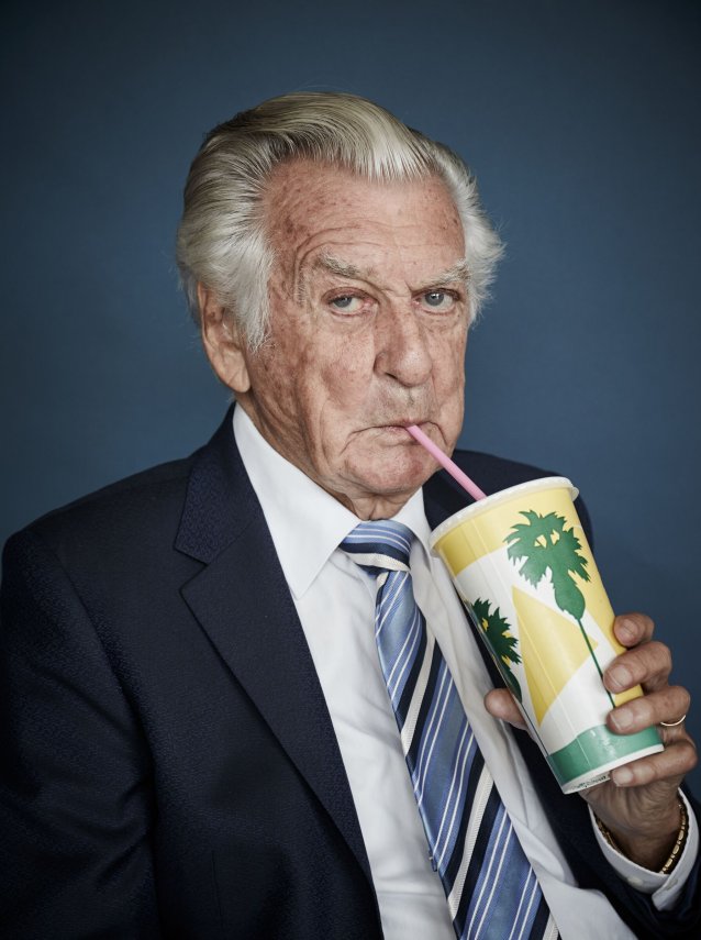 The Honourable Bob Hawke Savouring a Strawberry Milkshake, 2017 (printed 2026)