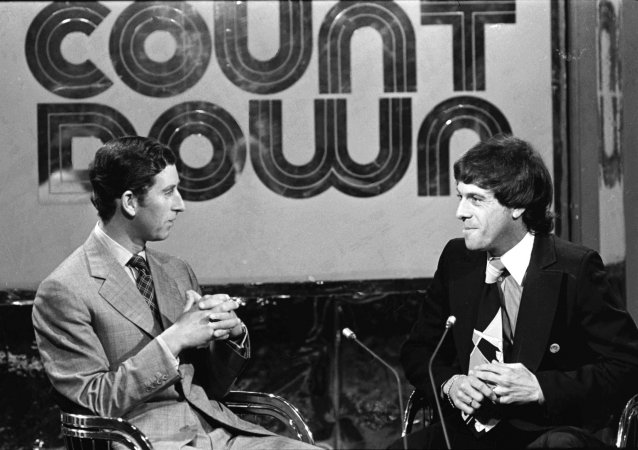 Prince Charles and Molly Meldrum interview for ‘Countdown’, Armstrong Audio Video, 180 Bank Street, South Melbourne , 1977 David Parker