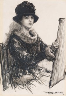 Mrs George Matson Nicholas, c. 1917 by Hilda Rix Nicholas