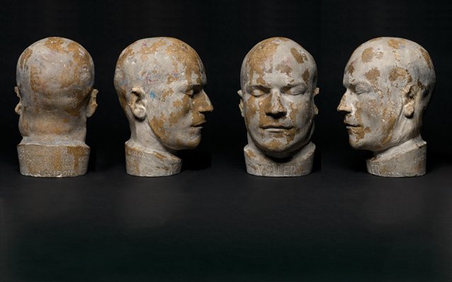 Death mask of Franz Muller, 1864 attributed to Cornelius Donovan
