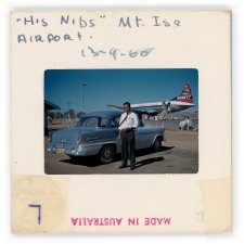 'His Nibs' Mt Isa Airport, 13-9-60, blood-time-lines, 2026 Brenda L Croft