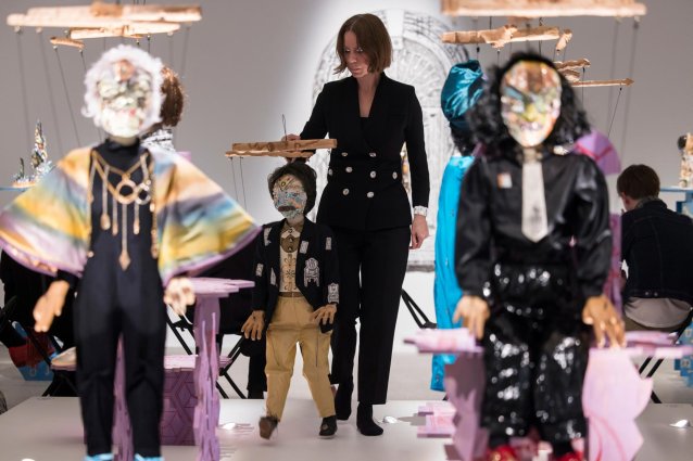 Performance still of Emily Hunt: The Grotto presented at the Art Gallery of New South Wales on 26 June 2024