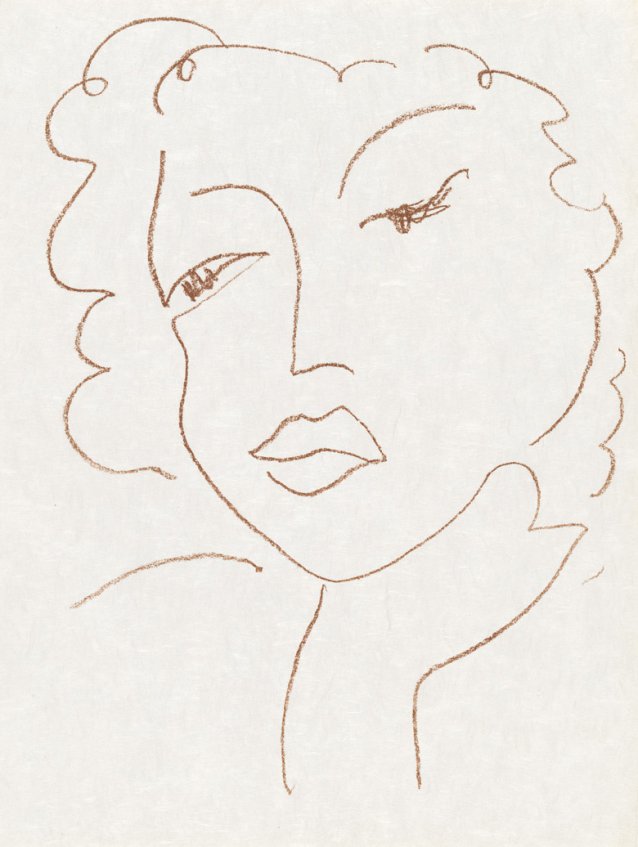 Head of a woman, 1972