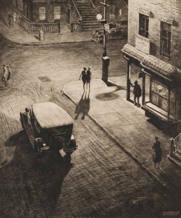 Relics (Speakeasy Corner), 1928 by Martin Lewis