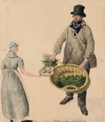 Selling watercress, Salisbury