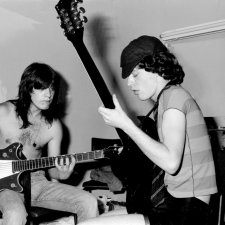 Malcolm and Angus Young, AC/DC, 1976 Bob King