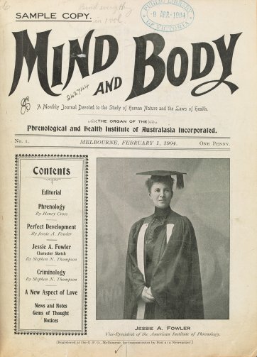 Mind and Body: A Monthly Journal Devoted to the Study of Human Nature and the Laws of Health, 1904 Phrenological and Health Institute of Australasia