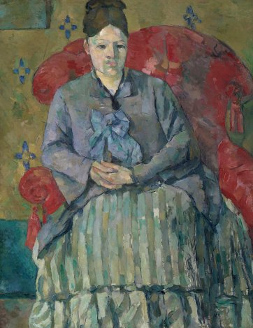 Madame Cézanne in a red armchair, c.1877 by Paul Cézanne
