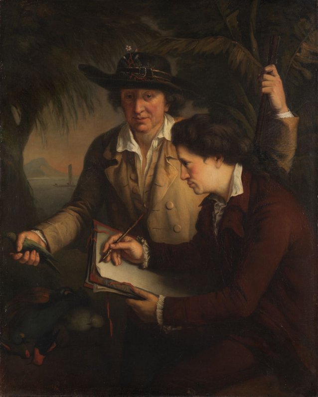 Portrait of Dr Johann Reinhold Forster and his son George Forster