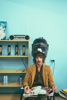 Ryder Jack Susman in a Williamstown hairdresser by Abigail Varney