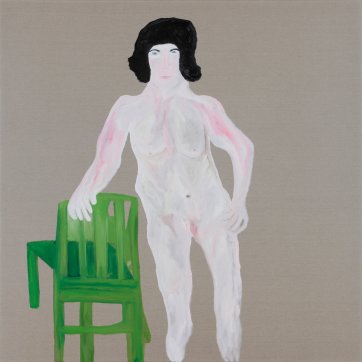 Painter, Model with Chair 2014