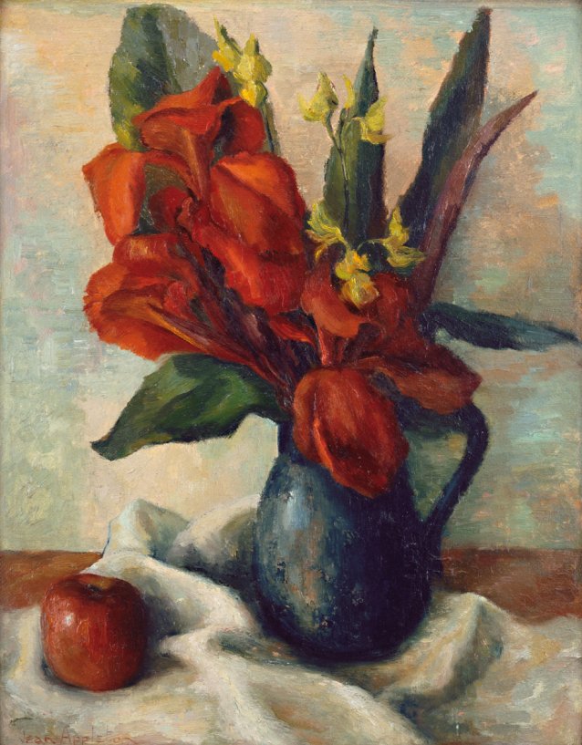 Red Cannas, 1948 by Jean Appleton