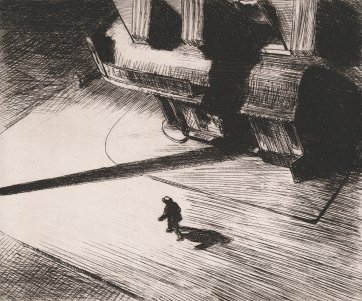 Night Shadows, 1921 by Edward Hopper