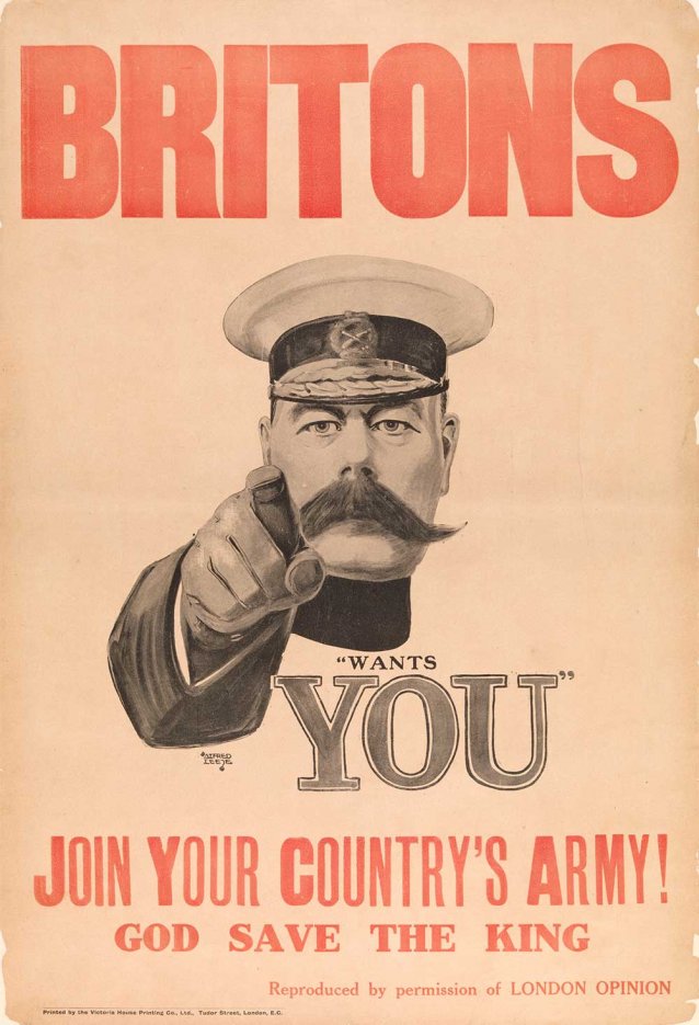 Britons. Join Your Country’s Army! 1914 by Alfred Leete