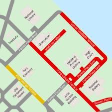 Canberra Marathon 2026 road closures map