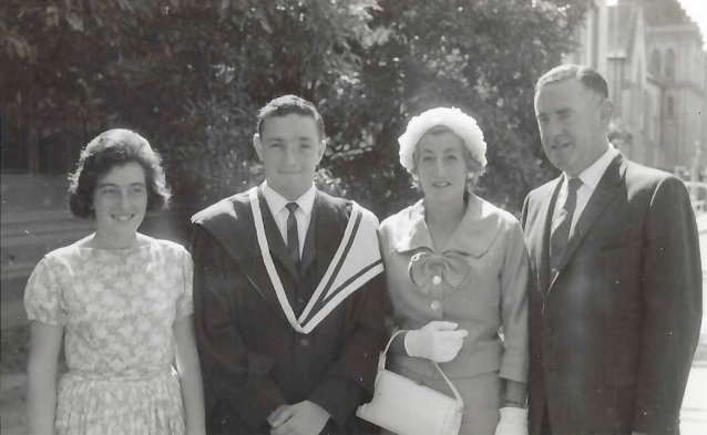 Alan’s graduation from Melbourne University, c. 1962