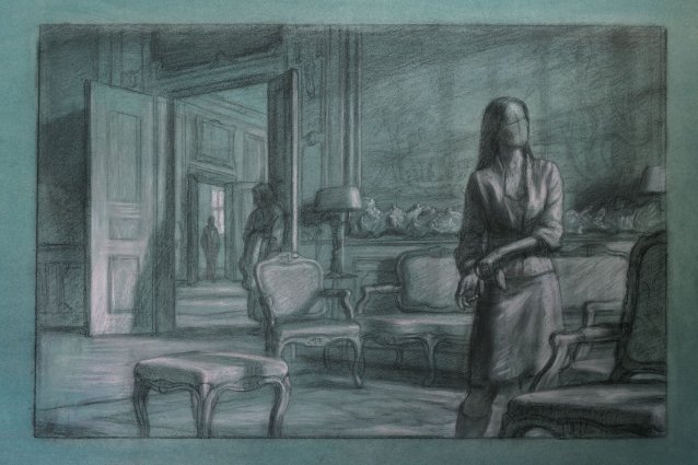 Study for HRH Crown Princess Mary of Denmark (compositional study), 2006 Ralph Heimans AM