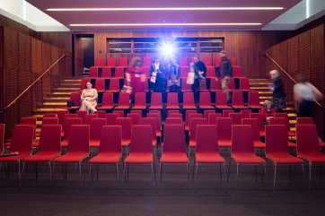 People in the Liangis Theatre