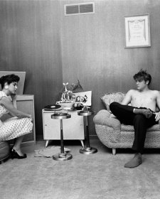 With former high school sweetheart, July 4, 1956 by Alfred Wertheimer