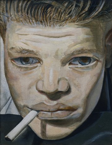 Boy smoking, 1950-51