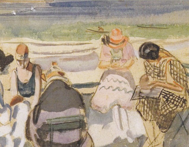 Painting Class on the Beach, 1920