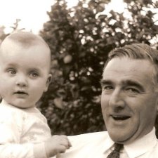 Angus and the late Peter C. Trumble, 1965, still then a firm advocate of the detachable collar.