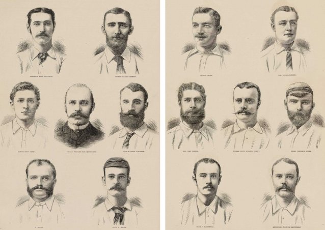 'The Australian Cricketers' from The Illustrated Sporting and Dramatic News June 1882
