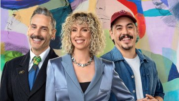 Portrait Artist of the Year judges Robert Wellington, Bree Pickering and Abdul Abdullah