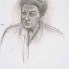 Preparatory study for General Eva Burrows AC AO