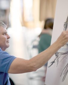 Drawing in the Gordon Darling Hall