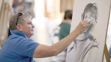 Drawing in the Gordon Darling Hall