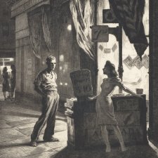 Chance meeting, 1940-41 by Martin Lewis