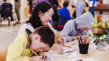 Children drawing