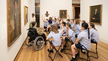 Students in the Gallery