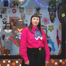 April Phillips with Kaylene TV, 2023