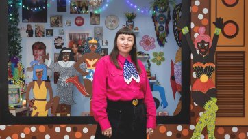 April Phillips with Kaylene TV, 2023