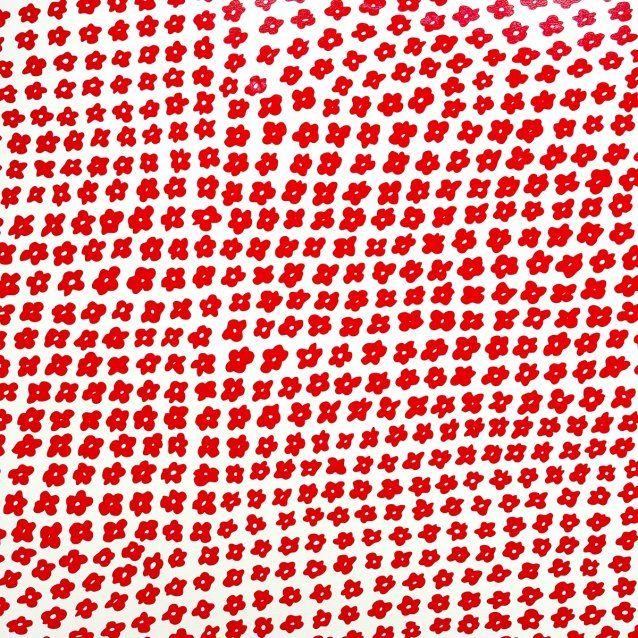 Red Flower Wall Painting, 2010 (printed 2025)